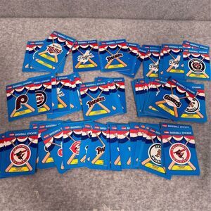 Vintage 1980’s Lot of 174 Fleer Baseball Team Stickers  - Dodgers, Padres, More!